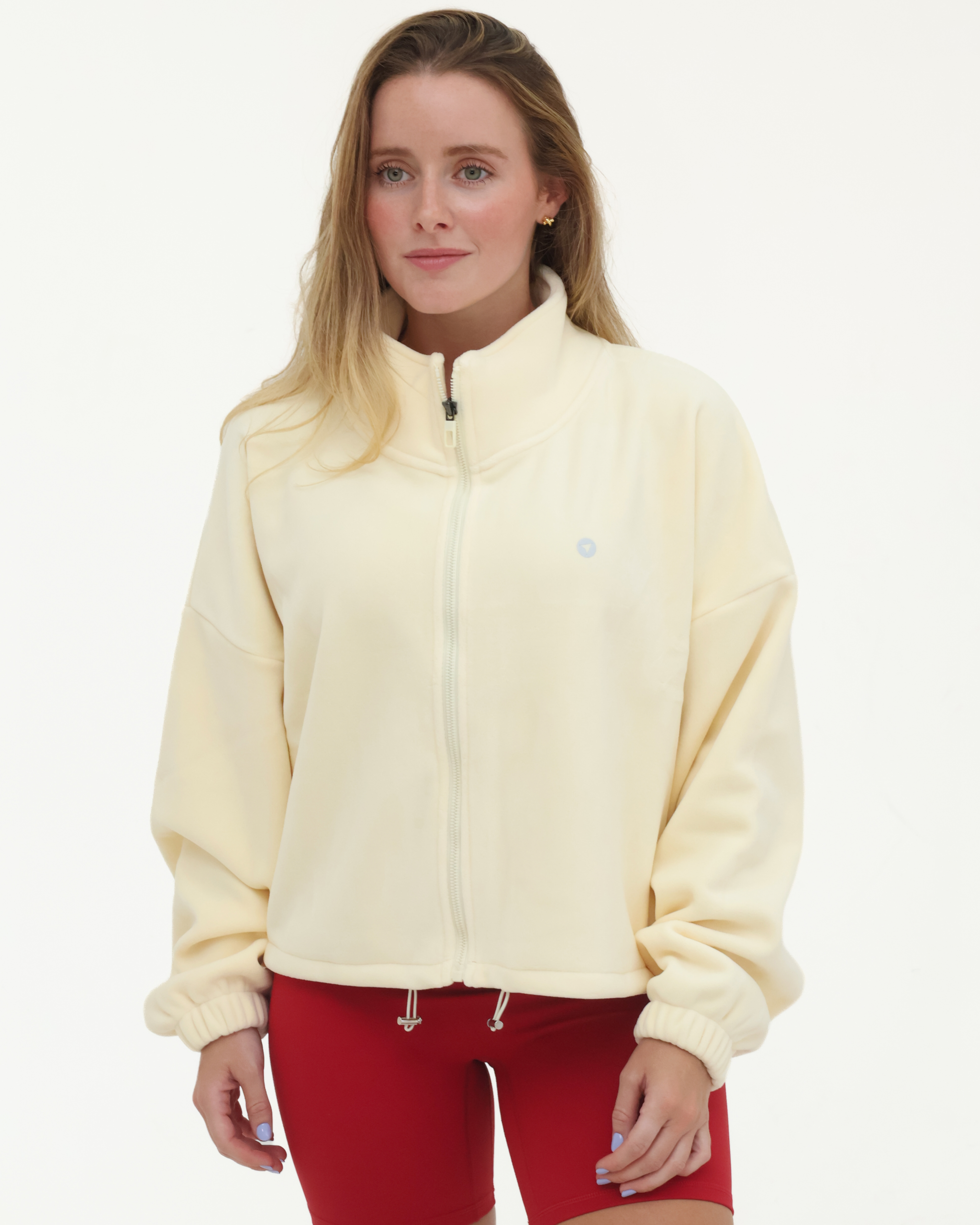 Cropped Zip Jacket High Neck