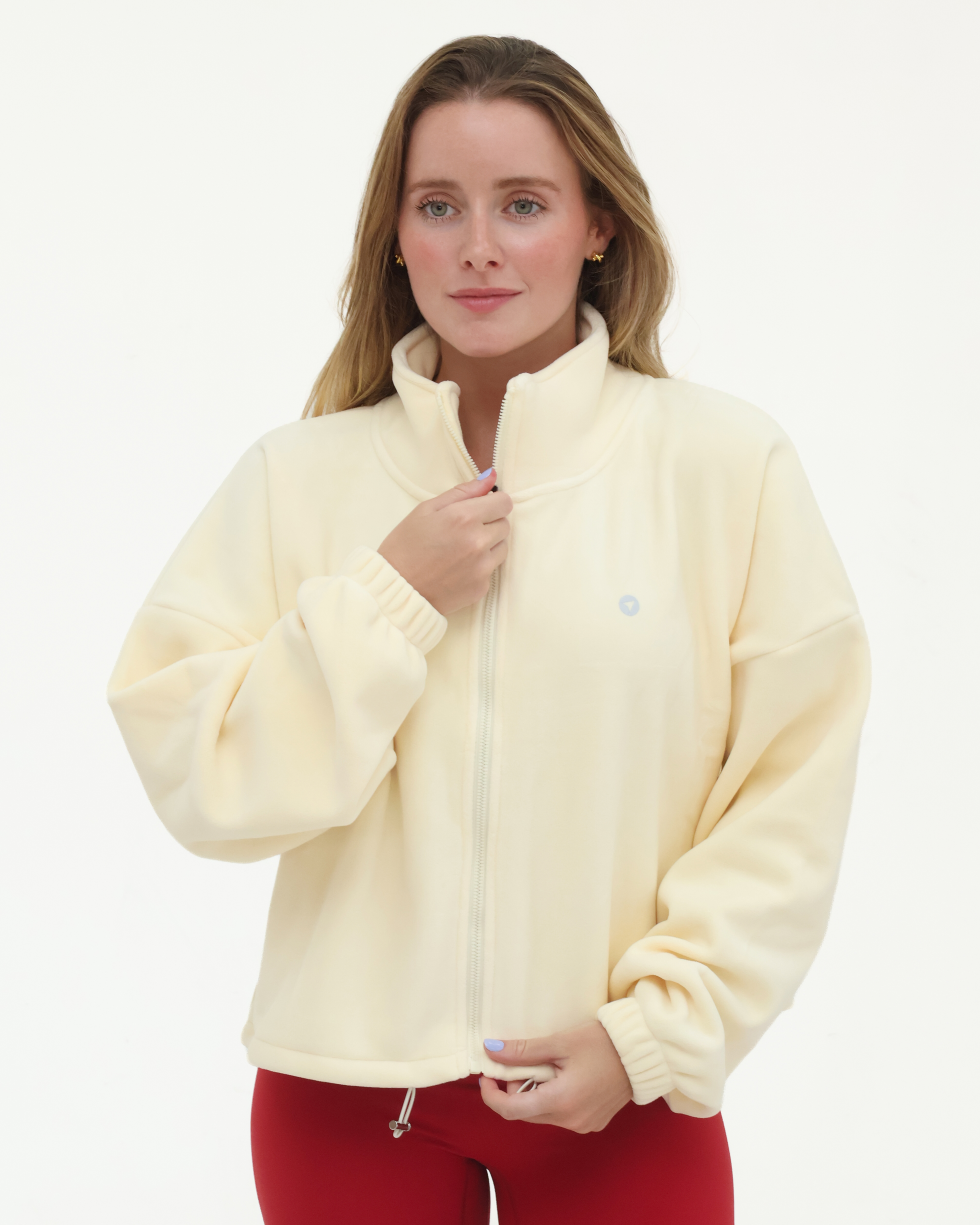 Cropped Zip Jacket High Neck