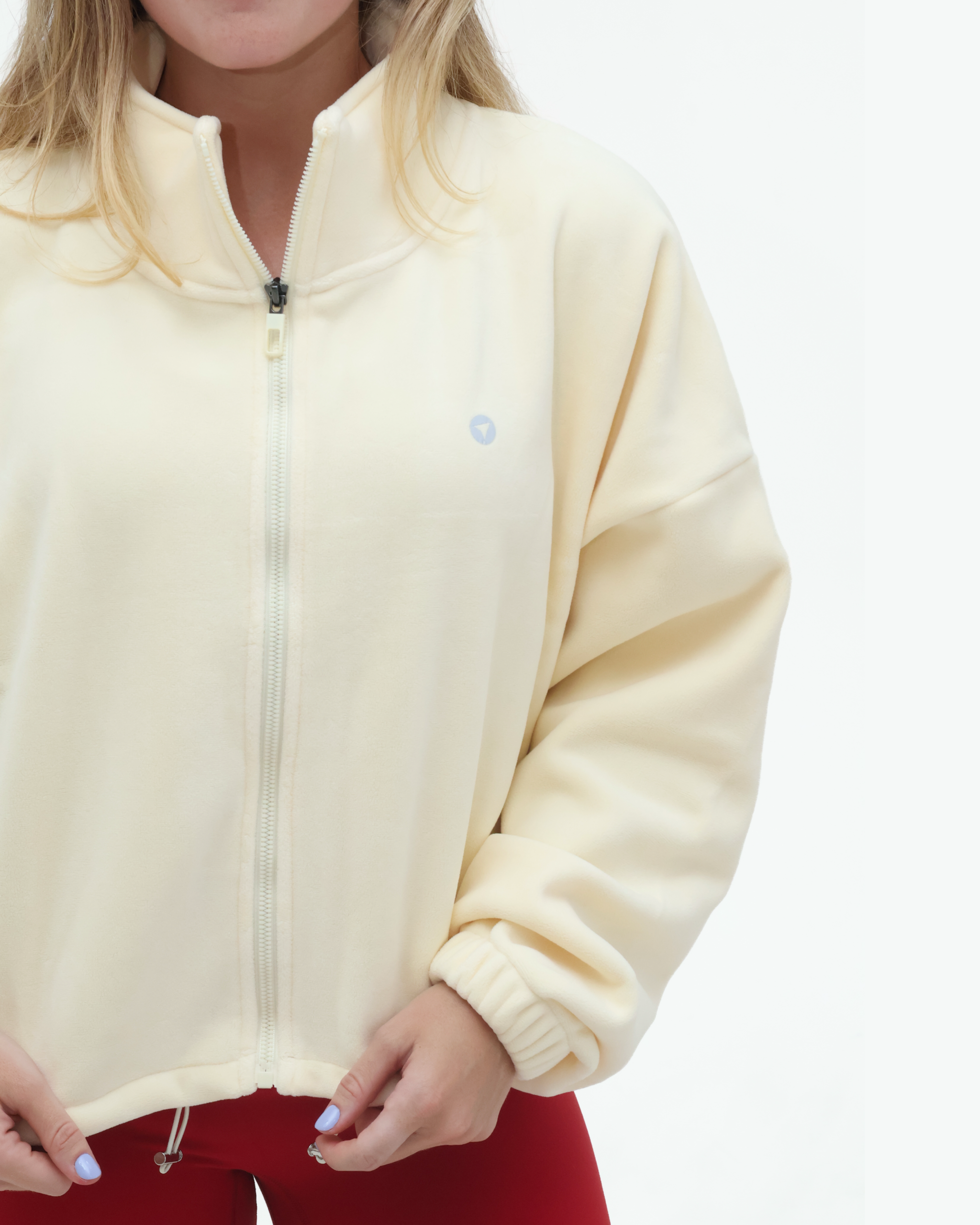 Cropped Zip Jacket High Neck