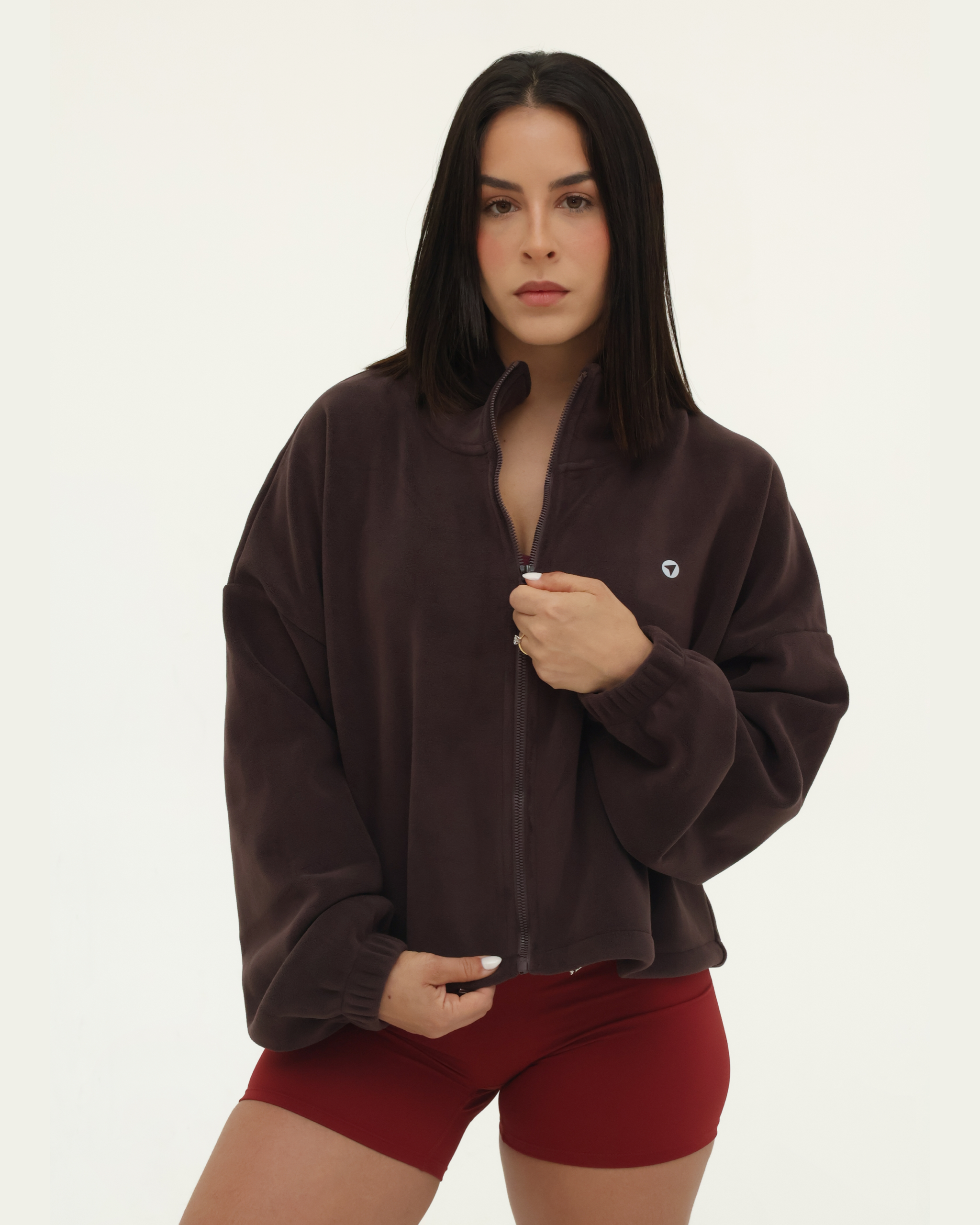 Cropped Zip Jacket High Neck